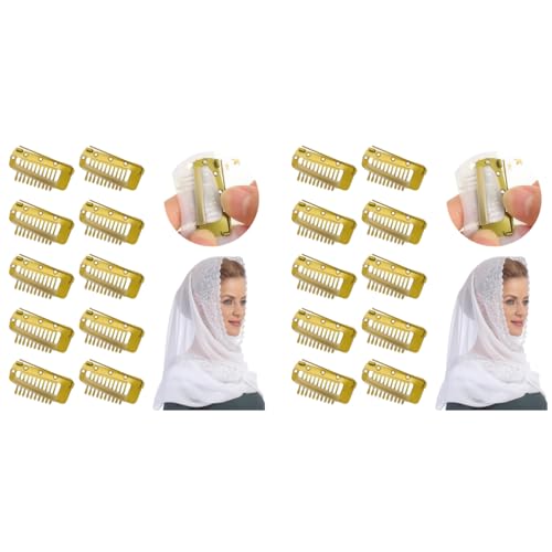 MAYCREATE® 20PCS Chunni Clips Dupatta Pins for Bride Gold Wig Clip with Safety Pins Strong Grip Invisible for Hair Extensions Stainless Steel Fixing Chunni Shawl MAYCREATE® 20PCS Chunni Clips Dupatta Pins for Bride Gold Wig Clip with Safety Pins Strong Grip Invisible for Hair Extensions Stainless Steel Fixing Chunni Shawl